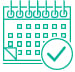 Hubspot calendar icon green