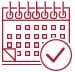 Hubspot calendar icon red