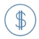 Hubspot cost icon blue